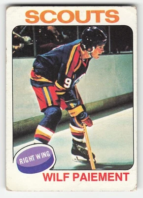 Wilf Paiement 1975-76 Topps #195 Kansas City Scouts GD-VG - Image 1 of 2