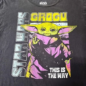 Star Wars The Mandalorian Grogu This Is The Way Graphic T Shirt Men's Large - Picture 1 of 3