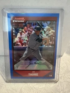 2007 Bowman Chrome Blue Refractor #187 Jim Thome 45/150 White Sox HOF NM-MT - Bild 1 von 11