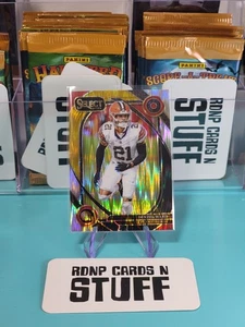 2024 Panini Select - Club Level Denzel Ward. #248 Black & Red Shock Prizm (RC) - Picture 1 of 2