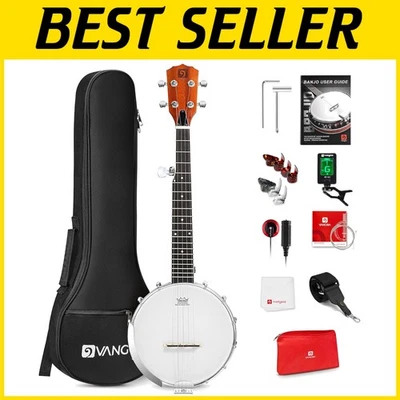 Mini Travel Banjo with Chrome-Plated Brackets - Image 1 of 4