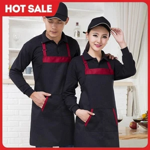 Halter Baking Cooking Aprons Soft Unisex Classic Design Apron Restaurant Uniform - Picture 1 of 9