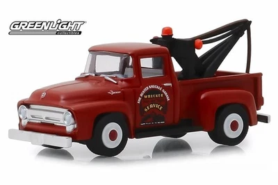 The Busted Knuckle Garage 1956 Ford F-100 Tow Truck Greenlight 39010-B 1/64 - Image 1 of 2