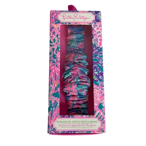 Lilly Pulitzer Scrunchie Apple Watch Band Splendor in the Sand NOWY - Zdjęcie 1 z 3