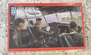 Vintage “On The Deck Over Scotland” FX Schmid 1500pc Puzzle Military Flight NEW - Afbeelding 1 van 5