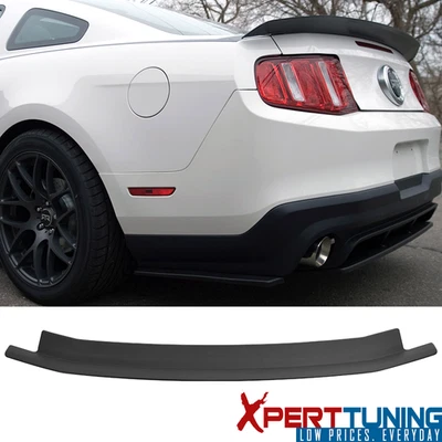 Fits 10-14 Ford Mustang 2-Door Unpainted Trunk Spoiler Wing Deck Lid - ABS - Image 1 of 4