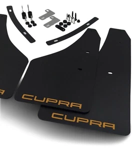 rallyflapZ | Mud Flaps & Fixings Seat Leon Mk3 5F 12-20 Black 4mm PVC *S CUPRA-G - Picture 1 of 8