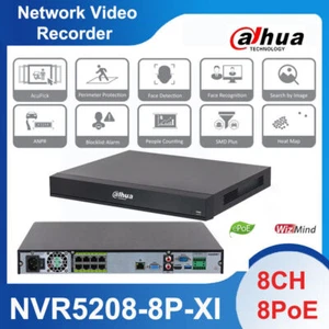 Nueva grabadora de video en red Dahua NVR5208-8P-XI 8CH 8PoE AI 4K NVR WizMind 32MP - Imagen 1 de 6