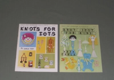 2 patrones de libros de macramé vintage para todas las edades, decoración de paredes, accesorios, móviles Foto 1 de 4