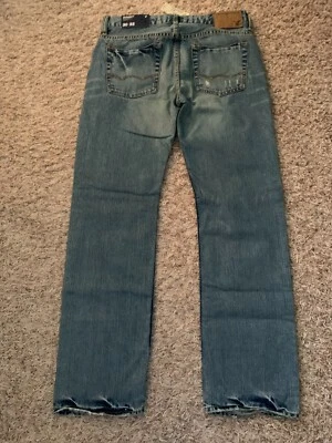 Pantalones de mezclilla rectos American Eagle para hombre nuevos con etiquetas = 30x32 (medidos = 30x30) (7944) Foto 1 de 4