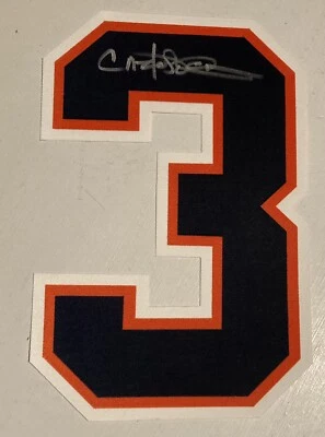 Camiseta suelta número 3 firmada autografiada por Carlos Peña de los Tigres de Detroit Foto 1 de 2