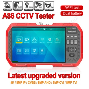 Probador de cámara analógica IP 8 MP 4K WIFI 7" IP medidor de potencia digital multi/óptico A86 - Imagen 1 de 12