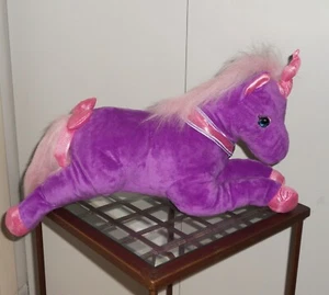 20 ZOLL LILA & ROSA PRINZESSIN BARBIE STIL EINHORN PFERD KUSCHELTIER PLÜSCHTIER NEU MIT ETIKETT - Bild 1 von 4