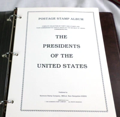 Kenmore "Los presidentes de Estados Unidos" Liberia 1984 39 estampillas y 4 hojas como nuevo Foto 1 de 4