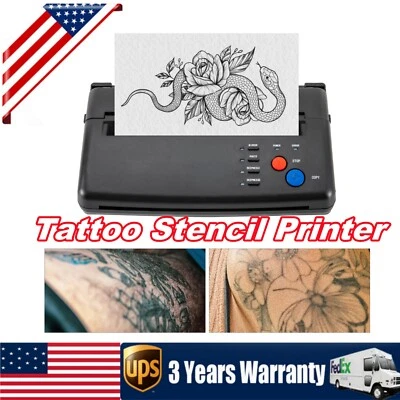 Tattoo Thermal Stencil Maker Tattoo Transfer Copier Printer Machine A4 110-220V - Image 1 of 4