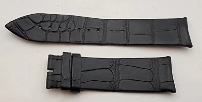 Authentic Franck Muller Geneve Genuine Black Leather Watch Strap 23/20mm 73+113 - Image 1 of 2