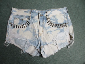 Hotpants kurz Jeanshose Jeans Shorts blau XS - 34 Fransen kurze Hose Sommer H&M - Bild 1 von 7