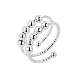 1 Stück Anxiety Ring Silber 925 Damen Angst Ring Spinner Ring Damen Ring Anti St - Bild 1 von 6