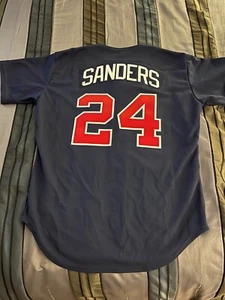 Deion Sanders Atlanta Braves Authentic Rawlings Batting Practice Jersey Size 46 - Picture 1 of 14