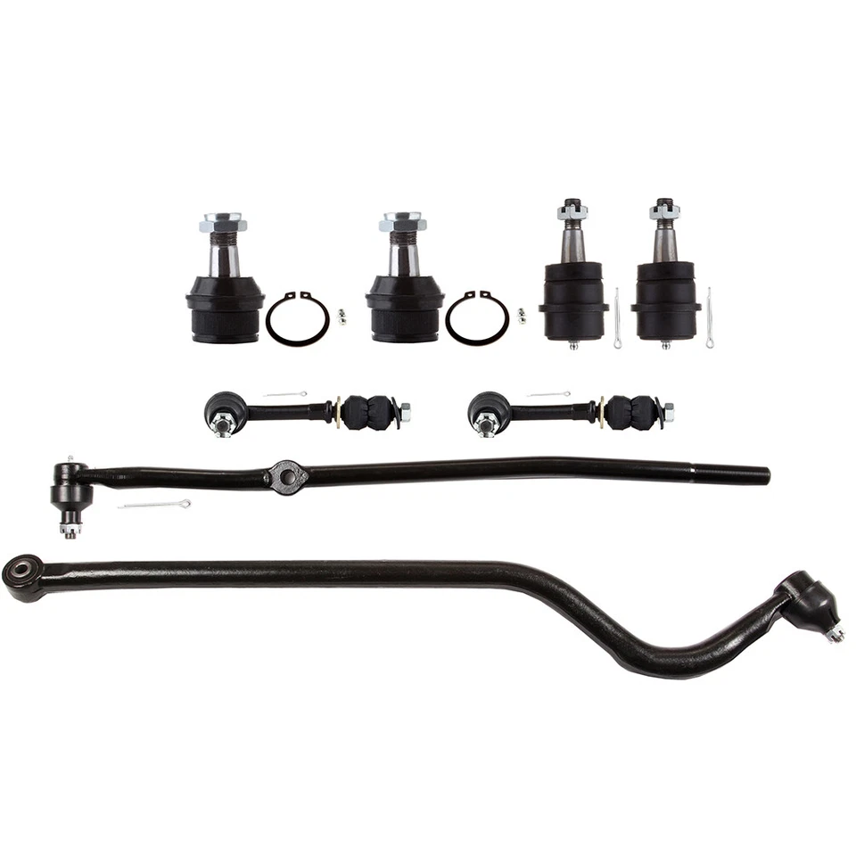 Upper Lower Ball Joints Tie Rods Sway Bars For 1998-99 Dodge Ram 1500 2500 4WD - Imagem 1 de 4