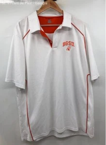 Russell White & Orange Bowling Green Falcons SS Polo Shirt - Size XL - Picture 1 of 9