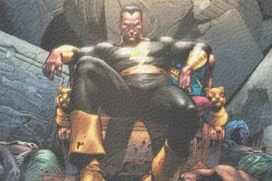 Tovaglietta americana ecopelle Black Adam - 3 scuola colazione casa - placemat - Foto 1 di 2