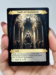 Tarjeta proxy Vault of Champions con arte diseñado a medida - Imagen 1 de 2