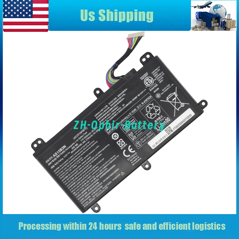 NEW AS15B3N Battery for Acer Predator 15 G9-591 17 G9-792G 17X GX-791 - Image 1 of 4
