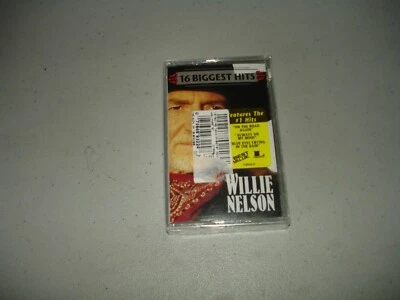 Willie Nelson 16 Biggest Hits (Cassette, 1998) Brand New, Sealed - Image 1 of 2