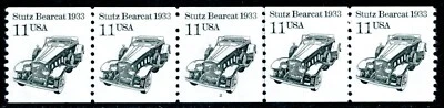 USA 1985 Transportation 11¢ Sc #2131 Plate Number Strip of 5 Plate #2 MNH L528 - Image 1 of 4