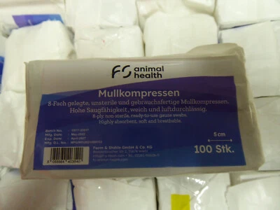 Mullkompressen 5x5cm 24000 Stück unsteril GS8 Kompressen Wundauflage - Bild 1 von 3
