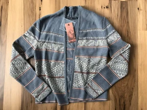 Peruvian Connection Pullover Damen Größe XS vorne offen Maras Cardigan Linien neu mit Etikett - Bild 1 von 10