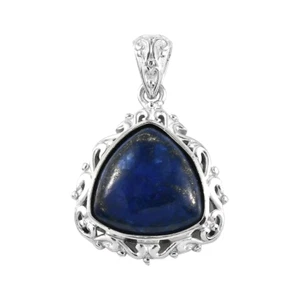 NEU Natürlicher Lapislazuli Solitär 10,40 ctw Anhänger in Platin Bindung BB2 - Bild 1 von 3