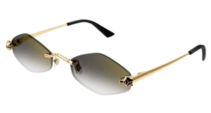 Cartier CT0433S 001 Gold Sunglasses Panthere New Authentic - Picture 1 of 3