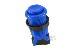 Pulsador cóncavo Suzo Happ - azul con microinterruptor incluido - Imagen 1 de 1