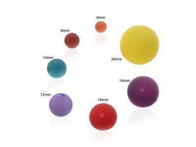 Polarisperlen, matt, 14mm 10 Stück, Schmuck selbst machen - Bild 1 von 3