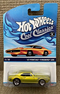 HOT WHEELS COOL CLASSICS '67 PONTIAC FIREBIRD 400 3/30 SPECTRAFROST *NUEVO* Foto 1 de 2