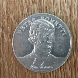 ESSO 1970 PETER BONETTI WM MÜNZE - Bild 1 von 2