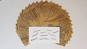 Scrapbook Mania - CLEAR BACKING - STICKY PHRASES QUOTES STICKERS - w/Clear Back - Picture 1 of 29