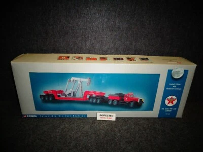 TEXACO CORGI DIAMOND T980 BALLAST PLUS GIRDER TRAILER & NODDING DONKEY/DERRICK - Image 1 of 4