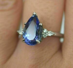 Certified Natural Blue Sapphire 925 Sterling Silver Handmade Ring
