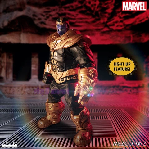 Mezco Toyz Thanos Iron Man Comic Version 1/12 Action Figure Model In Stock H6'' Cover