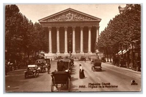 París Francia Francesa ~ Iglesia de Madeleine EGLISE ~ sepia - Imagen 1 de 2