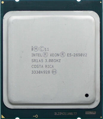 Intel Xeon E5-2690 V2 3GHz Ten Core 10C/20T 25M Processor LGA2011 CPU 130W SR1A5 - Image 1 of 4