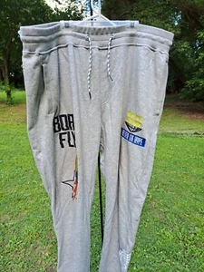 Born Fly Men's Size 3XL Gray Jogger Sweatpants - Picture 1 of 8