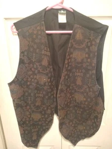 Gilet arazzo vintage Hunt Club retrò cotone donna 1 XL - Foto 1 di 6