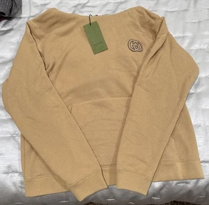 Gucci Herren Hoodie Sweatshirt GG Medium Neu Etikett Hellbraun Braun - Bild 1 von 7
