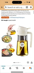 Sprayable And Pourable Oil Bottle - Picture 1 of 3
