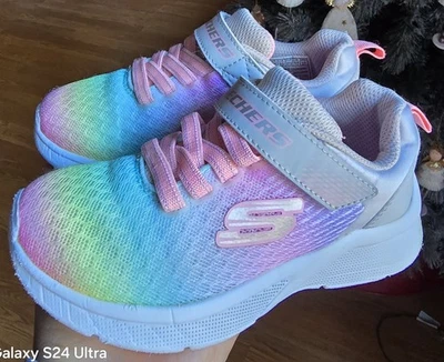 Zapatos deportivos SKECHERS JUMPSTERS 2.0 Bluurred Dreams talla 11 para niñas pequeñas Foto 1 de 4