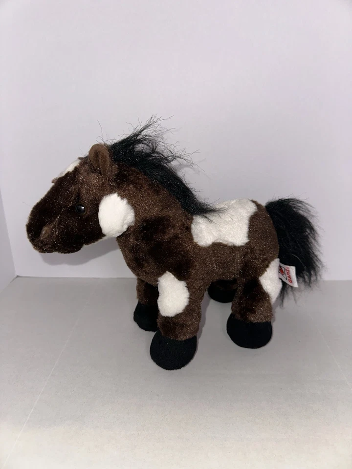 Ganz Webkinz Pinto 9" Plush Brown White Stuffed Pony Horse No Code HM147  - Image 1 of 4